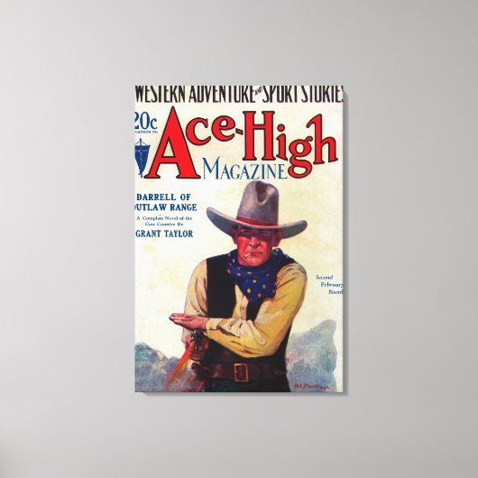 Ace High Magazine Cover Leinwanddruck (Vorderseite)
