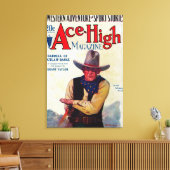 Ace High Magazine Cover Leinwanddruck (Insitu (Wohnzimmer))