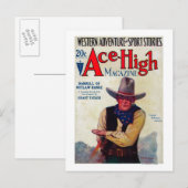 Ace High Magazine Cover Postkarte (Vorne/Hinten)