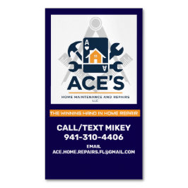 ACE Home Maintenance and Repairs Business Card Magnetische Visitenkarte