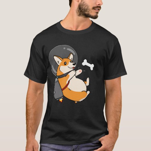 ace Jetpack Corgi T-Shirt (Vorderseite)