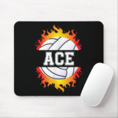 Ace Name Volleyball Player Boys Ball and Net Sport Mousepad (Mit Mouse)