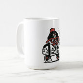 Ace of Clubs Street Mascot — Poker Grind Crew Kaffeetasse (Vorderseite Links)
