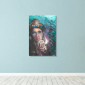 Ace of Cups Mermaid Leinwand Art (Insitu (Holzboden))