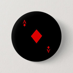 Ace of Diamond Deck of Cards Halloween-Kostüm Button