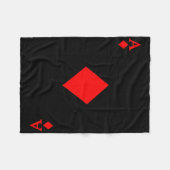 Ace of Diamond Deck of Cards Halloween-Kostüm Fleecedecke (Vorderseite (Horizontal))