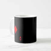 Ace of Diamond Deck of Cards Halloween-Kostüm Kaffeetasse (Vorderseite Links)