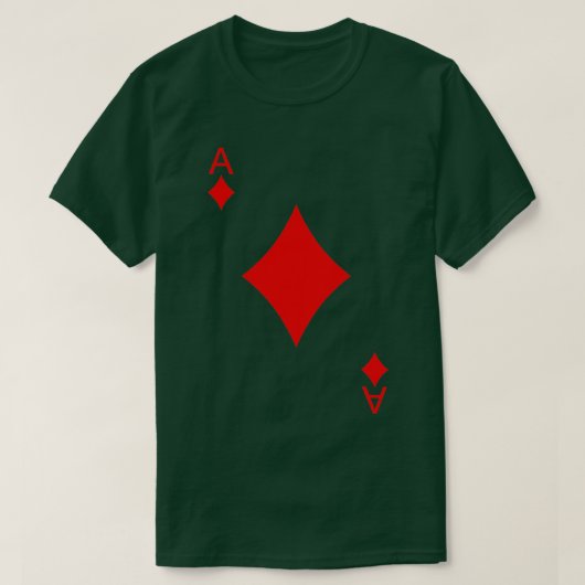 Ace Of Diamonds Playing Cards Poker T-Shirt (Design vorne)