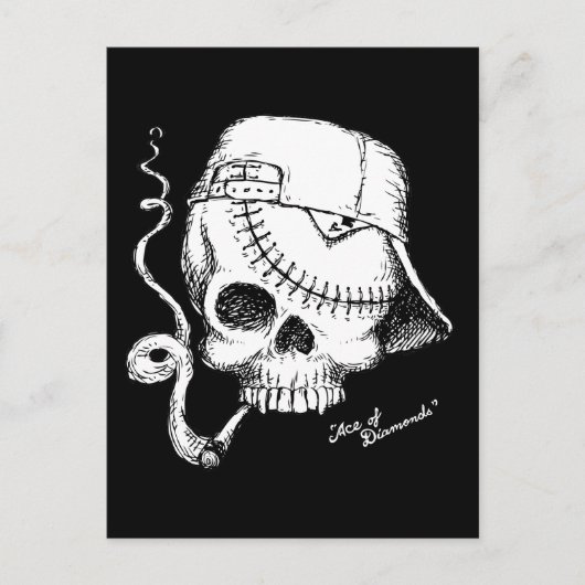 Ace of Diamonds Postkarte (Vorderseite)