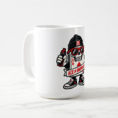 Ace of Diamonds Street Mascot — High-Roller Editio Kaffeetasse (Vorderseite Links)