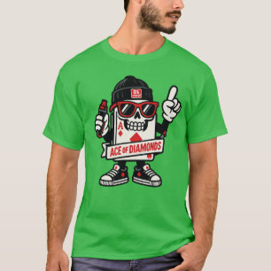 Ace of Diamonds Street Mascot — High-Roller Editio T-Shirt