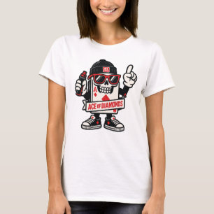 Ace of Diamonds Street Mascot — High-Roller Editio T-Shirt