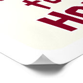 Ace of Hearts Home-Zitatposter Poster (Ecke)