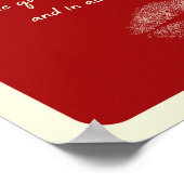 Ace of Hearts Liebe Romantische Spielkarte Poster (Ecke)