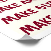 Ace of Hearts Poster Make Liebe Make Art Typografy (Ecke)