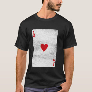Ace of Hearts Spielkarten Halloween-Party-Kostüm T-Shirt