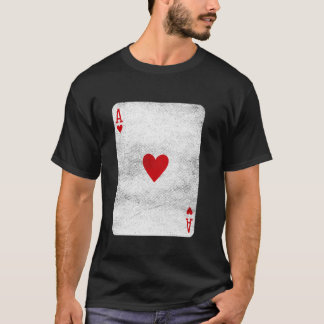 Ace of Hearts Spielkarten Halloween-Party-Kostüm T-Shirt