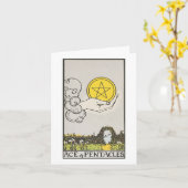 Ace of Pentagramms leere Karte (Gelbe Blume)