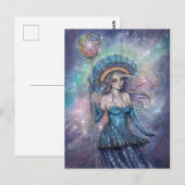 Ace of Pentagramms Tarot Art von Molly Harrison Postkarte (Vorne/Hinten)