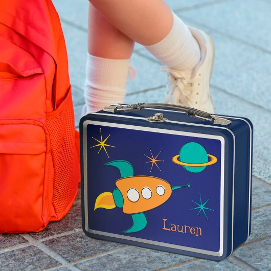 Ace of Space Rocket Ship Lunch Box