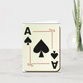 Ace of spade note card karte (Vorderseite)