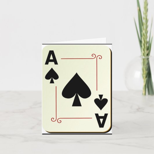 Ace of spade note card karte (Vorderseite)