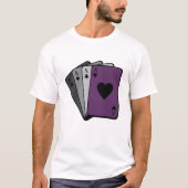 Ace of Spades asexual Flag spielen Karten LGBT Ges T-Shirt (Vorderseite)