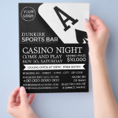 Ace of Spades, Casino Night, Gaming Industry Flyer (Hand)