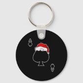 Ace Of Spades Christmas Gift Playing &amp; Deck Of Schlüsselanhänger (Vorderseite)