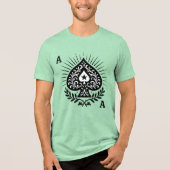 Ace of Spades — Filigree Star & Laurel Tri-Blend Shirt (Vorderseite)
