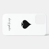 Ace of Spades iPhone 12 Fall | Anzug der Karte Case-Mate iPhone Hülle (Rückseite (Horizontal))