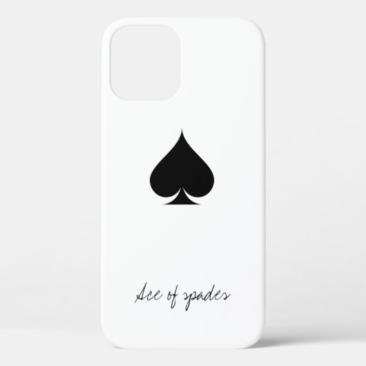 Ace of Spades iPhone 12 Fall | Anzug der Karte Case-Mate iPhone Hülle (Rückseite)