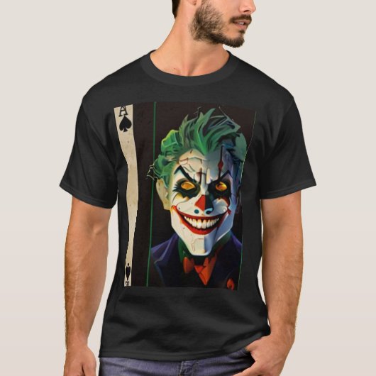  "Ace of Spades Joker T-Shirt – Bold & Stylish Gra (Vorderseite)
