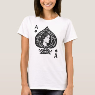 Ace of Spades - Lady Cameo Filigree Emblem T-Shirt