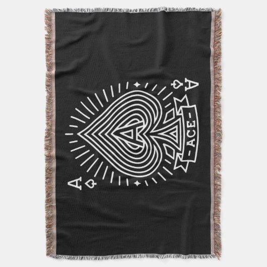 Ace of Spades - Monoline Sonnenbrust Emblem Decke (Vorderseite Vertikal)