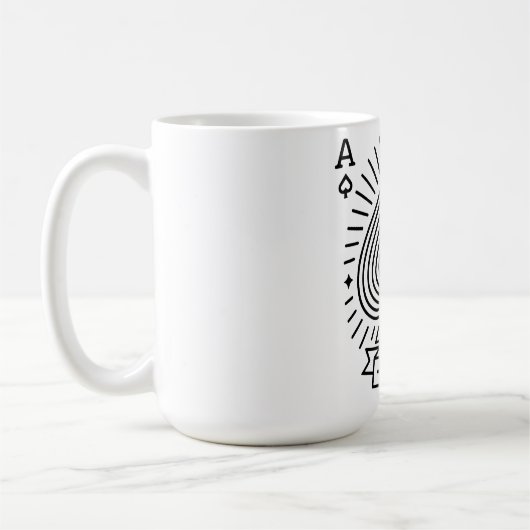 Ace of Spades - Monoline Sonnenbrust Emblem Kaffeetasse (Links)