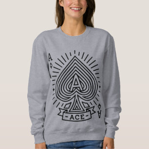 Ace of Spades - Monoline Sonnenbrust Emblem Sweatshirt
