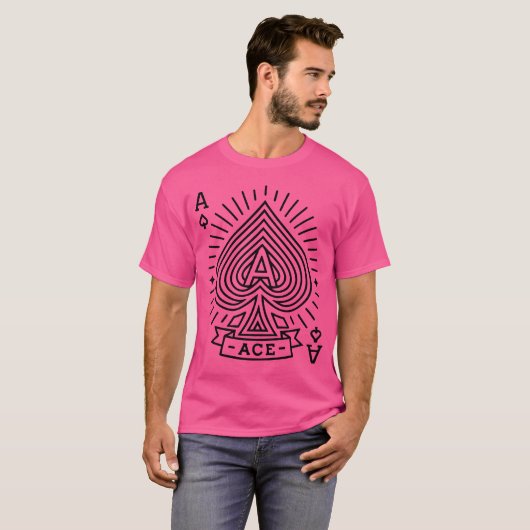 Ace of Spades - Monoline Sonnenbrust Emblem T-Shirt (Vorne ganz)