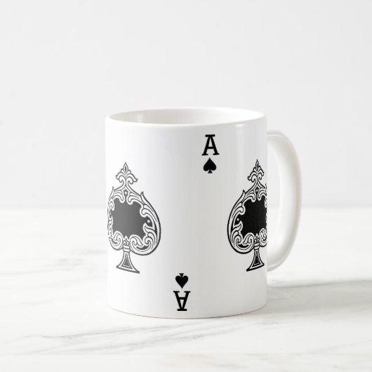 Ace of Spades Play Card Kaffeetasse (VorderseiteRechts)