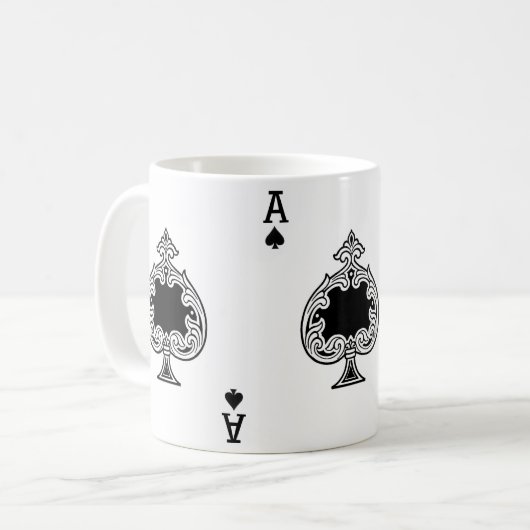 Ace of Spades Play Card Kaffeetasse (Vorderseite Links)