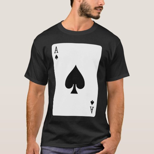 Ace of Spades Play Card T-Shirt (Vorderseite)