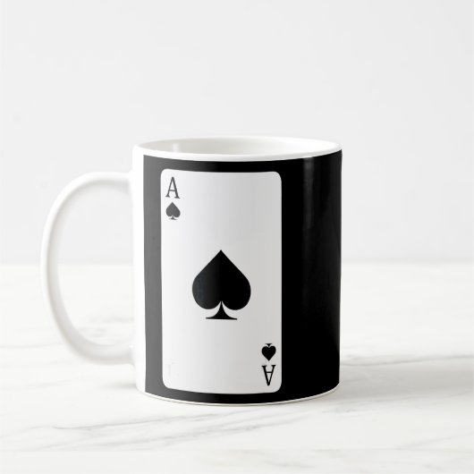 Ace of Spades Playing Card Ace Card Kaffeetasse (Links)
