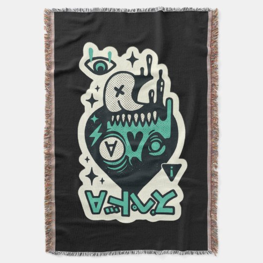 Ace of Spades — Tropfen-Skull Katakana Decke (Vorderseite Vertikal)