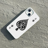 Ace Pipe Black and White Playing Card Case-Mate iPhone Hülle