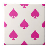 Ace Pipe Muster Pink Retro Chic Extravagant Fliese (Vorderseite)