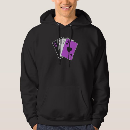 Ace Playing Card LGBTQ Pride Stuff F Hoodie (Vorderseite)