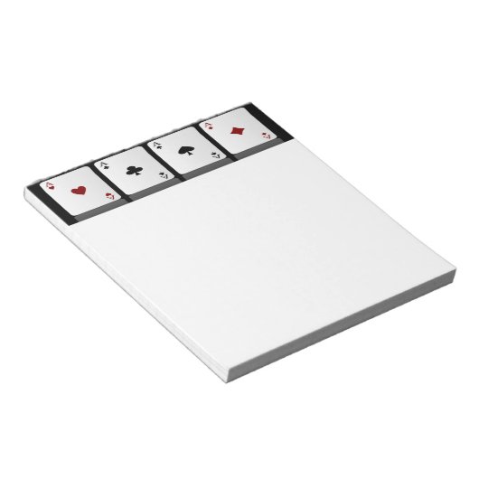 Ace Playing Cards Notizblock (angewinkelt)