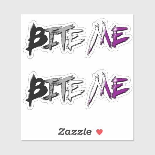 Ace Pride Beiss mich Aufkleber (Blatt)