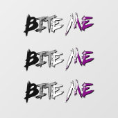 Ace Pride Beiss mich Fensteraufkleber (Blatt)