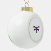 Ace Pride Dragonfly Keramik Kugel-Ornament (Links)